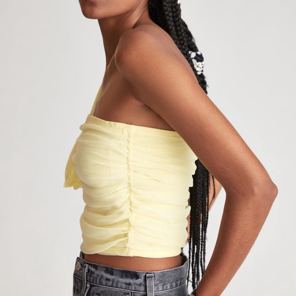 Anthropologie Maeve Tulle Bow Top - Picture 3 of 4